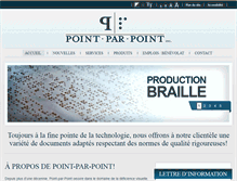 Tablet Screenshot of point-par-point.com